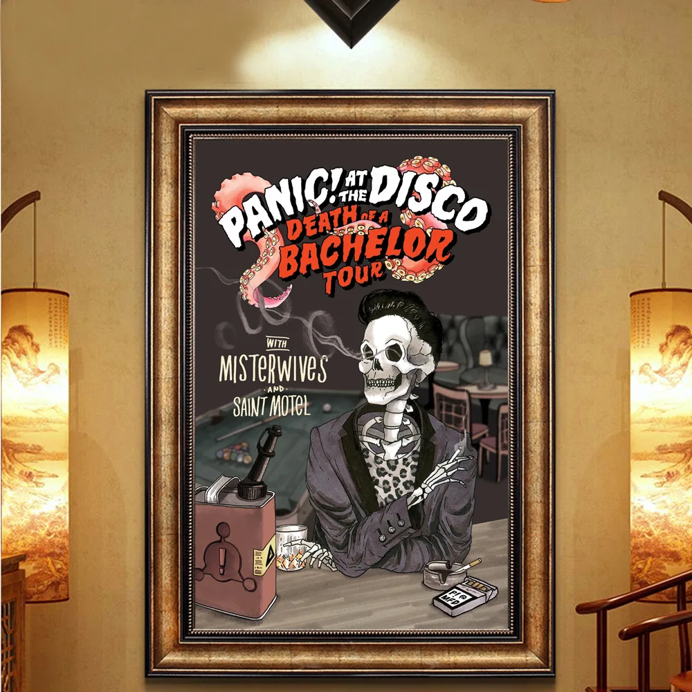 Panic! At The Disco абстрактный плакат с черепом европейская подвесная живопись домашнее