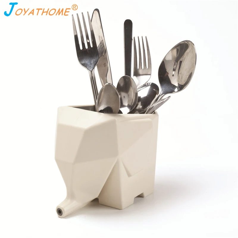 

Joyathome Creative Elephant Multifunctional Drainer Rack Kitchen Storage Cutlery Drain Storage Rack Toothbrush Holder Pen Holder