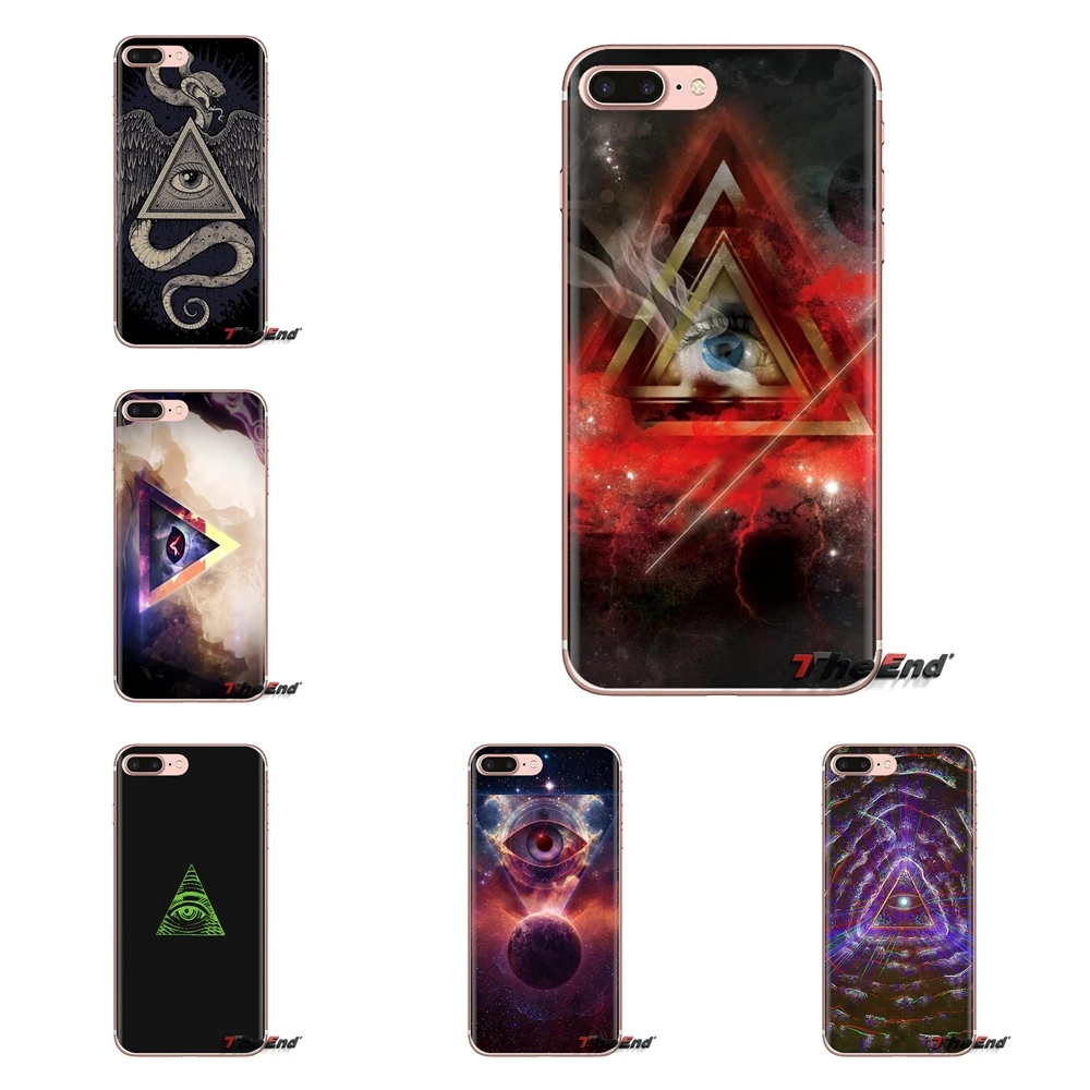 Прозрачные мягкие чехлы Illuminati Symbol Eye Pyramid для Samsung Galaxy A3 A5 A7 A9 A8 Star A6 Plus 2018 2015 2016 2017 |