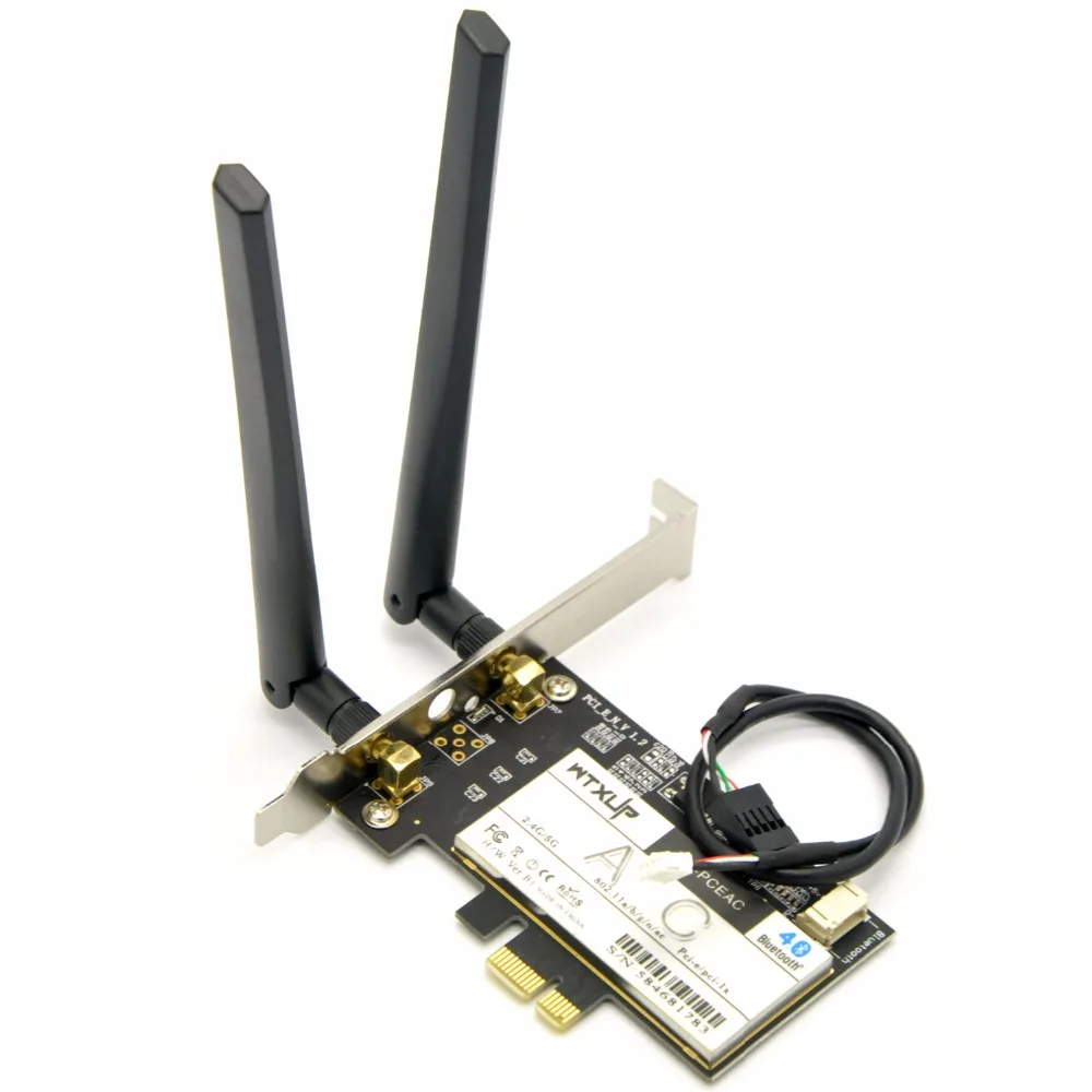 WTXUP Wireless AC 3160 802.11ac 433 Мбит/с PCI Express PCi e Wi Fi адаптер WLAN карта + Bluetooth 4 0 BT4.0 для Intel