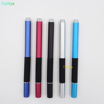 

300pcs 2 in 1 high precision sucker and fiber tip Touch screen Stylus pen flat disc for capacitive screen mobile phone table GPS