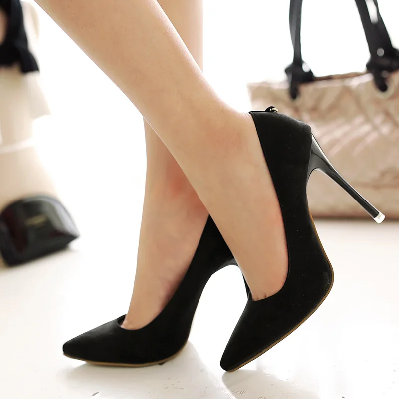 New 2019 D Suede Walking Viscose Wish Stiletto Heel Shoes Women's Shoes Luxury Shoes Women Designers Shoes Woman High Heel