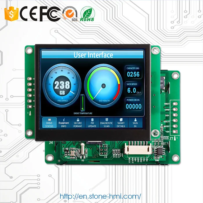 

4.3 Inch Digital Display TFT LCD Module With PCB And RS232/RS485/TTL Interface