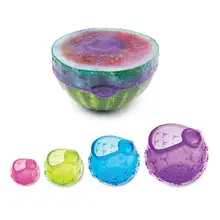 4 шт кухонные герметичные, сохраняющие свежесть, Эластичные крышки для чаши, крышка контейнера, обертка