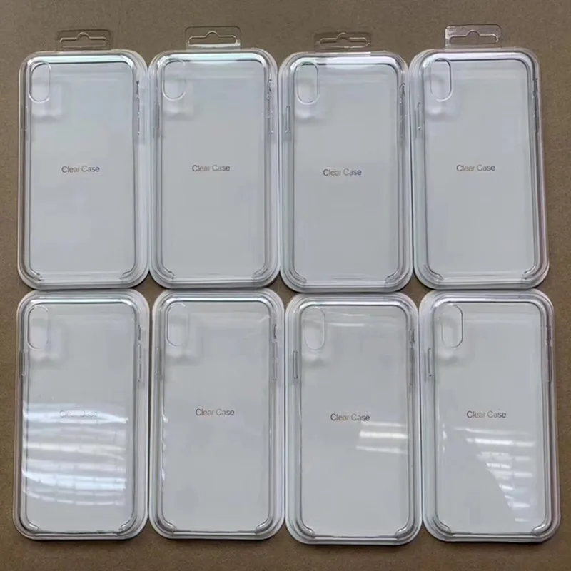 

Original Transparent TPU Case For iPhone 8 7 6 Plus Clear Silicone Full Cover For iPhone XS XR MAX Phone Case with Retail Boxes