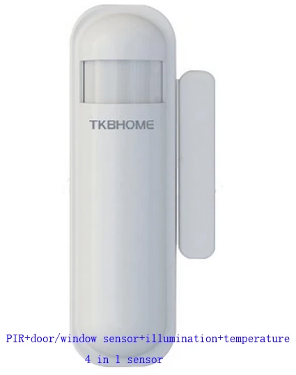 

Free Post smart home solution Z-wave PIR+door/window sensor+illumination+temperature 4 in 1 sensor 908.42Mhz Frequency