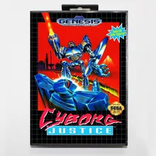 16 бит игра Sega Mega Drive картридж с розничной коробкой-Cyborg Justice игровая карта для системы Megadrive Genesis
