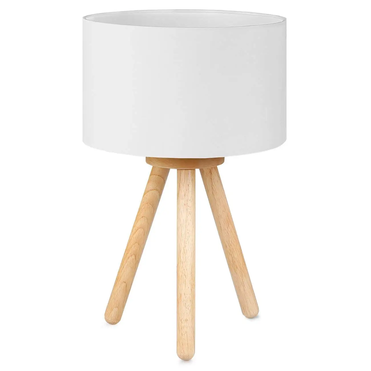 

Table Lamps Bedside Lamp Wood Bedlamp E27 Socket Minimalist Style Suitable for Living Room Bedrooms with Warm Cozy 4W LED Bulb