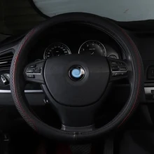 car steering wheel cover non slip genuine leather accessories for Toyota camry 40 50 2012 celica