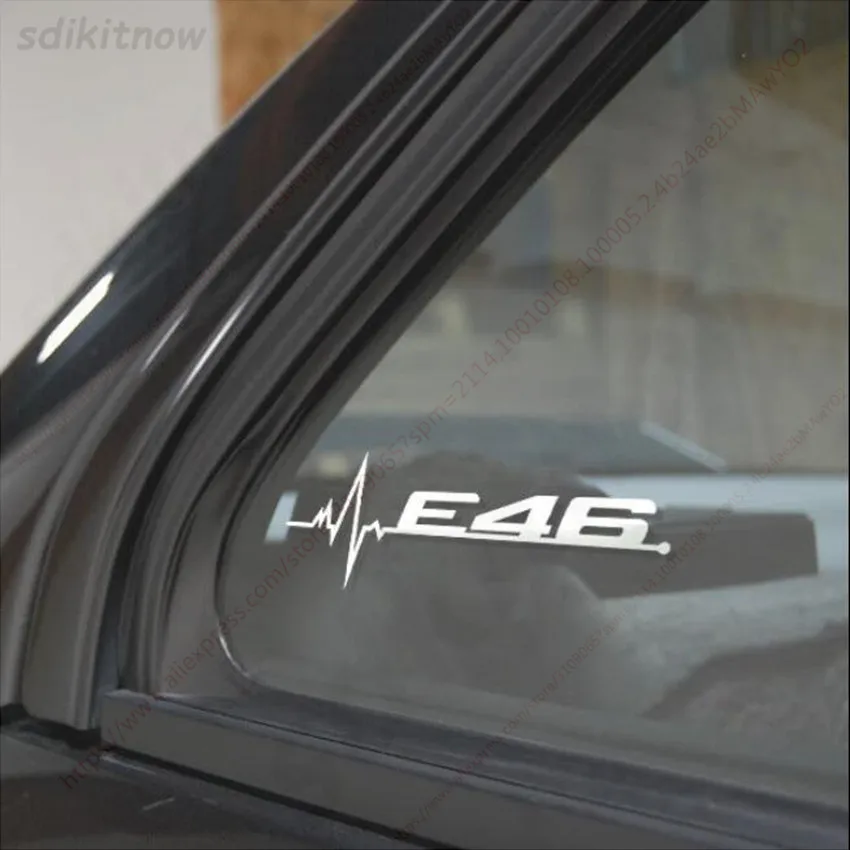 Черно белая Автомобильная наклейка оконные двери Стайлинг для BMW E28 E30 E34 E36 E37 E38 E39