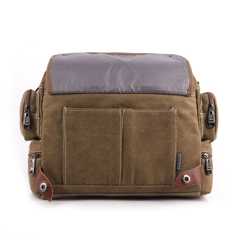 Men's Briefcase Bag handbags Canvas Business Handbags Retro large Quality Multifunction Vintage shoulder Bag Brand Business Men