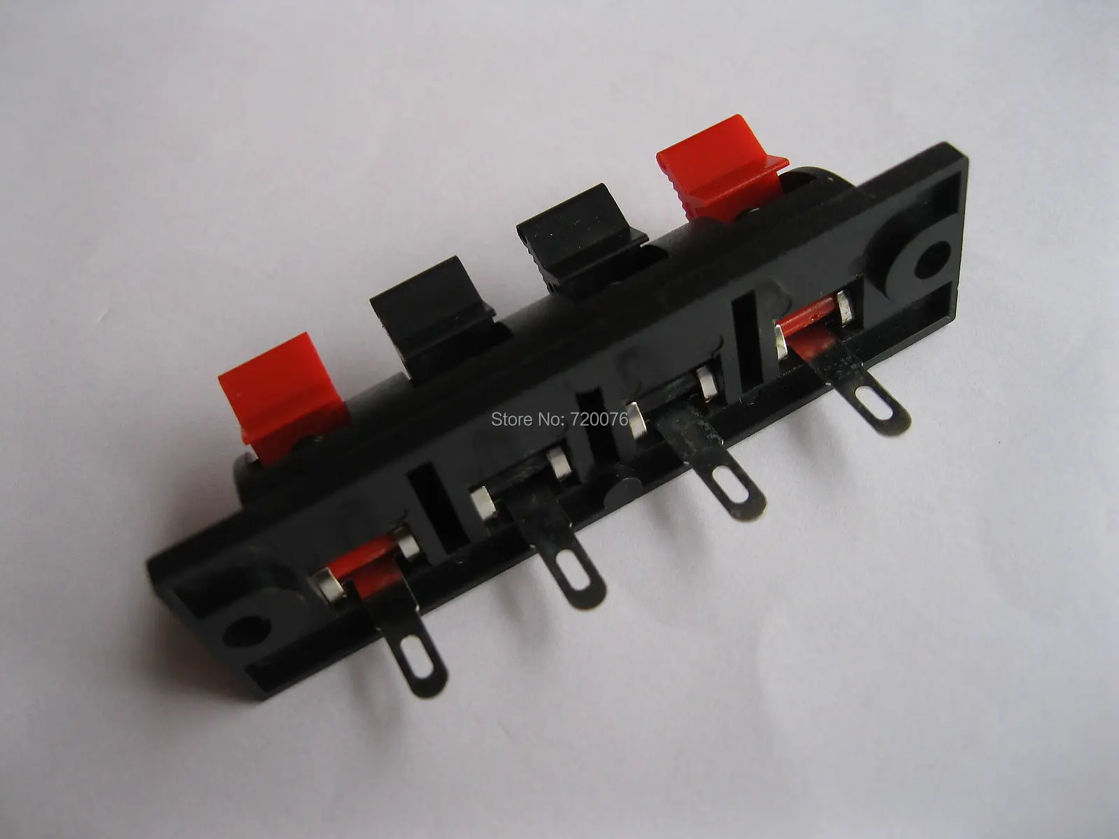 

100 pcs WP Push Type Speaker Terminal Board Connector 64.5mmx17.6mm 4 pin WP4-7