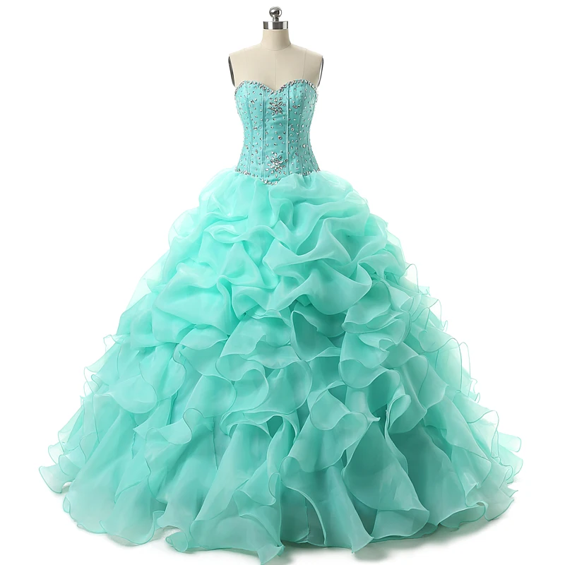 Buy Mint Green Debut Ball Gowns Beading Ball Gown