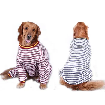 

2019 Chic Dog Hoodie Spring Striped red blue white dog hoodies clothes sweatshirt jumpsuit for Dog Hoodie Spring bluza dla psa