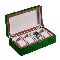 2019 новый зеленый деревянные коробки для хранения случае фортепиано выпечки Краски механические высокий свет выставочные коробы для часов