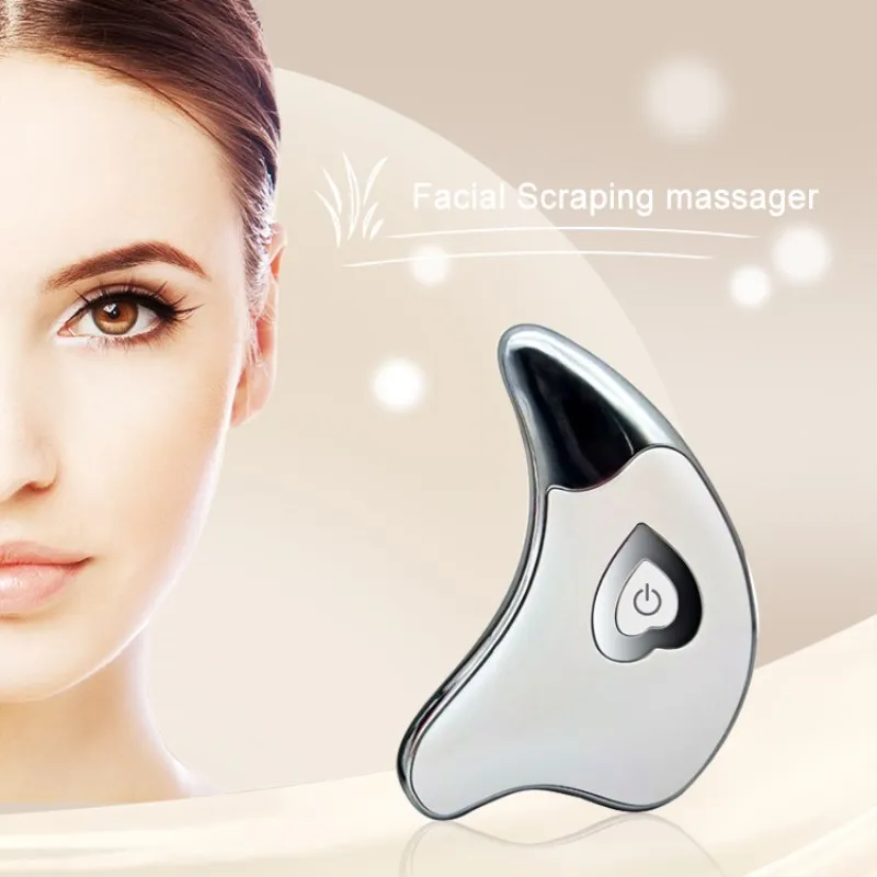 

Micro Current Guasha Machine Face Lifting Device Body Massage USB Rechargeable Skin Rejuvenation Instrument Electirc Scraping To