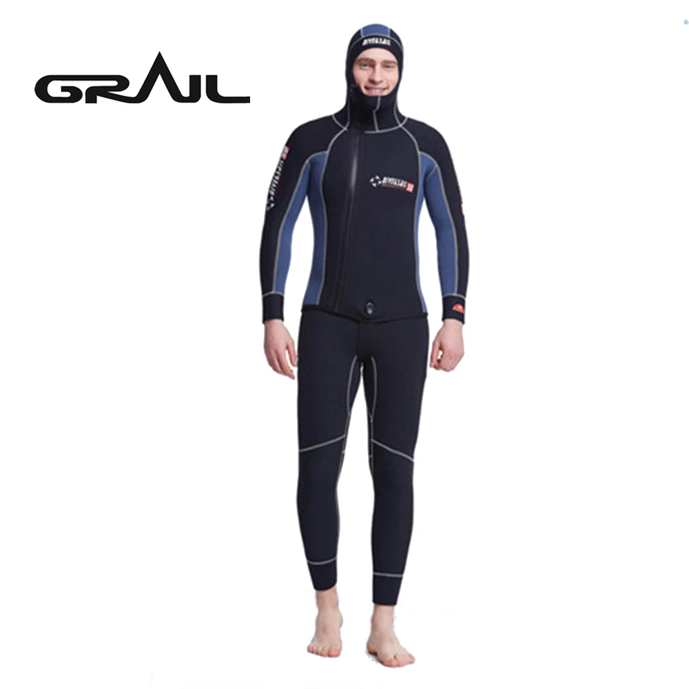 Men 5MM Neoprene Suit Man Surfing Wetsuit Scuba Rash Guards High Quality Diving Equipment Full Body With Hood WDS-4133