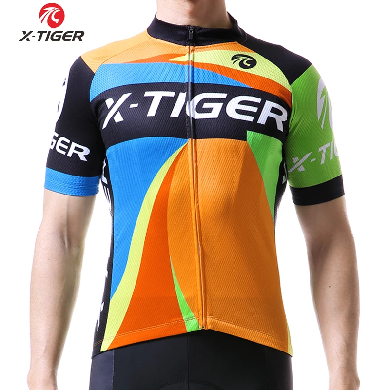 X-TIGER полиэстеровый велосипедный Одежда MTB велосипеда Pro Велосипедная форма Лето Майо Ciclismo Джерси для велоспорта спортивная одежда