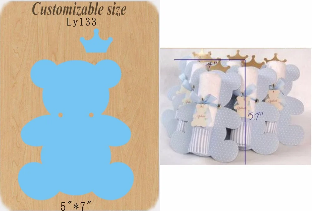 Детский комбинезон с принтом «Медведь», карты деревянная игрушка под давлением под мою