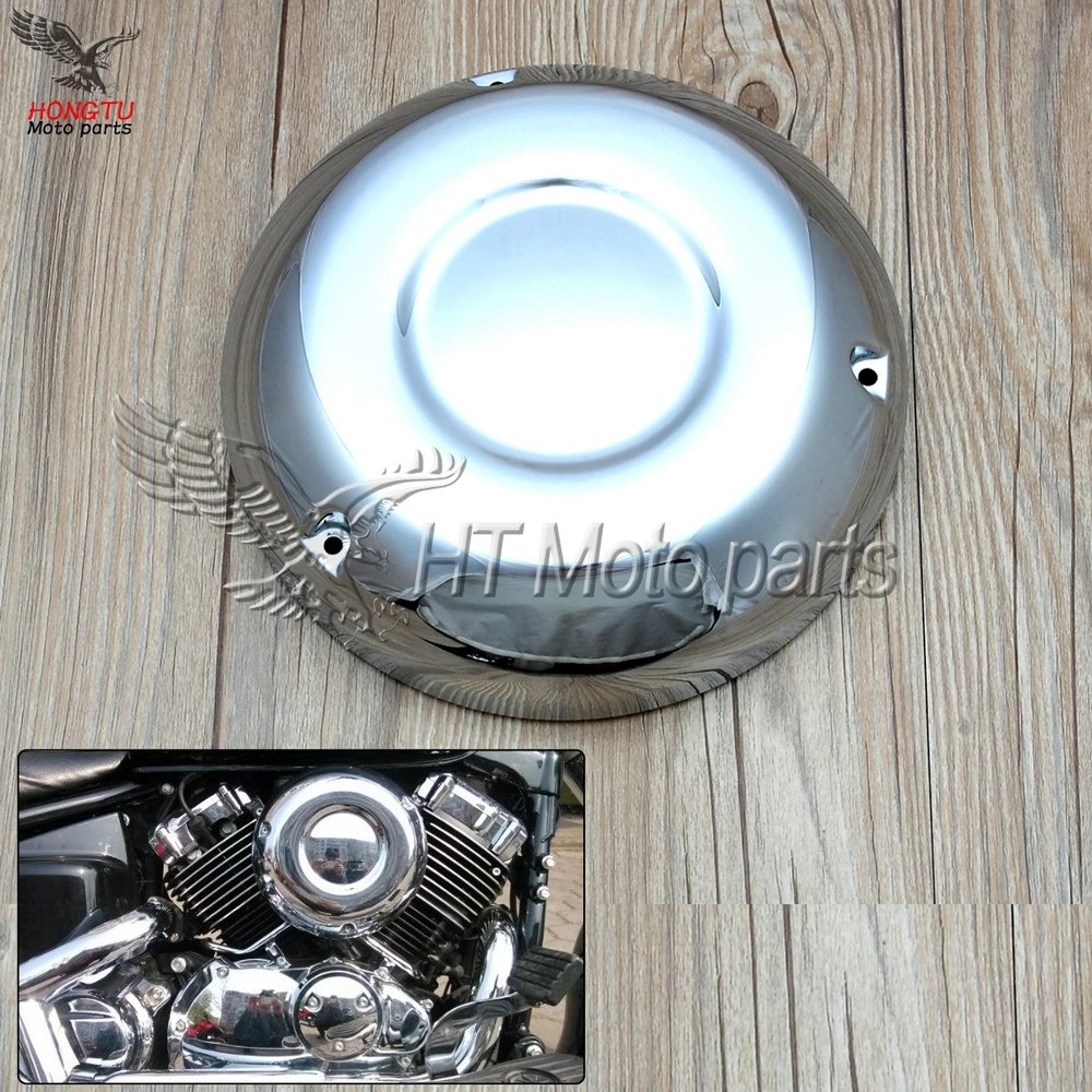 Motorcycle Chrome Air Filter Cover Cap Protective shell For Yamaha V