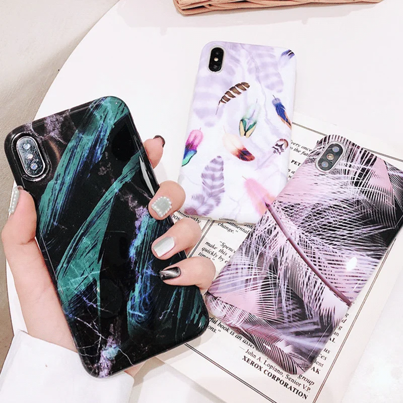 

Blue Light Pig Duck Patterned Case For iPhone 8 Case Soft Back Cover For iPhone 6 6S Plus Coque iPhone 7 Plus X XR XS Max Case