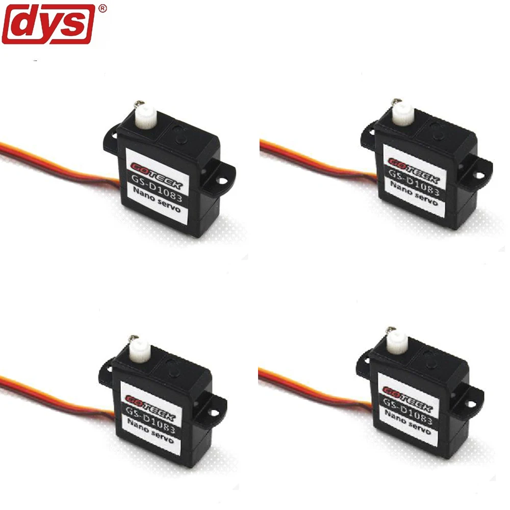 

4pcs/lot Goteck 1.83g Micro digital rc servo motor GS-D1083 with torque 0.07kg-cm