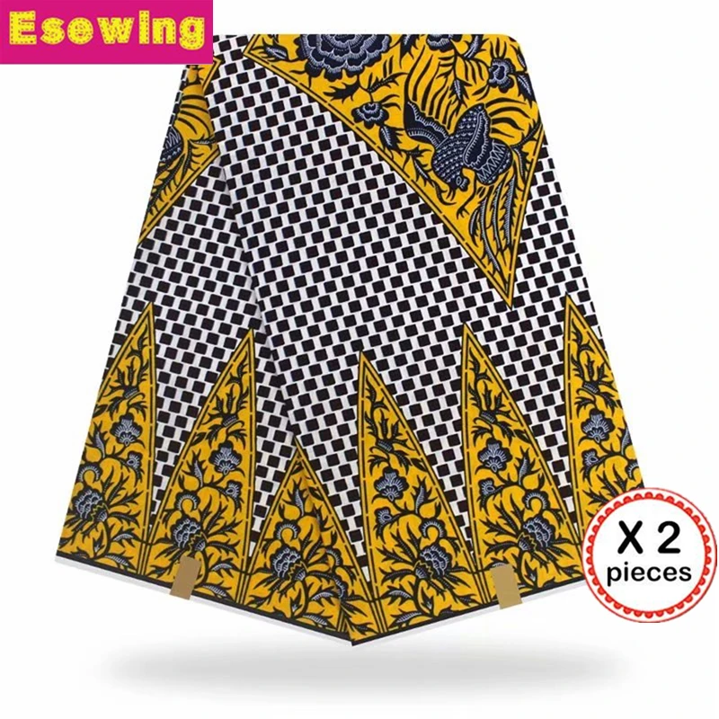 

2019 High quality material veritable ankara wax print Flower Bird Design guaranteed African wax print fabric 6yards/pc for dress