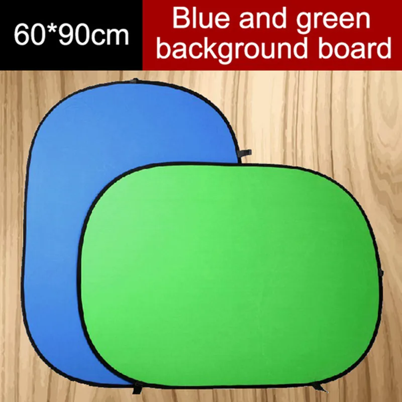 

Hanmi 60*90CM 2 in 1 Collapsible Reflector Blue Green Screen Chromakey Photography Light Reflecteur Photo Studio Light Reflector