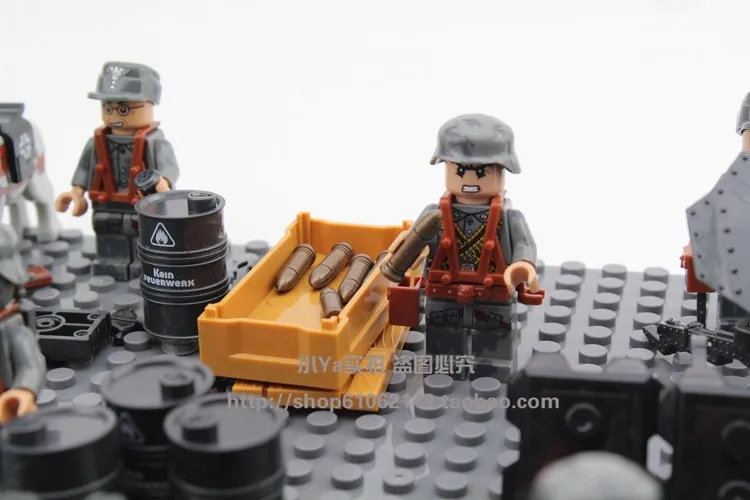  LegoINGlys Military Army Blitzkrieg Empire Marine Defense Forces Solider Figure Building Blocks Bri