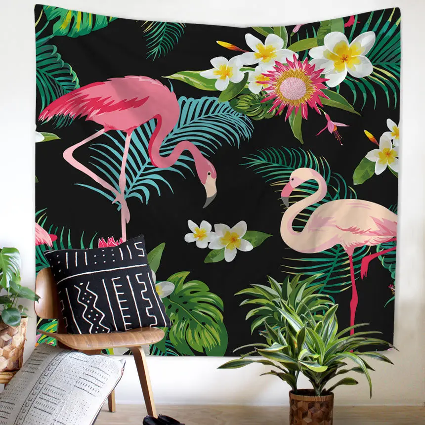 Фламинго и ParrotTapestry 150*130 см и 200*150 см крышка пляж Полотенца бросить Одеяло Пикник коврик для йоги украшение Дома Текстиль