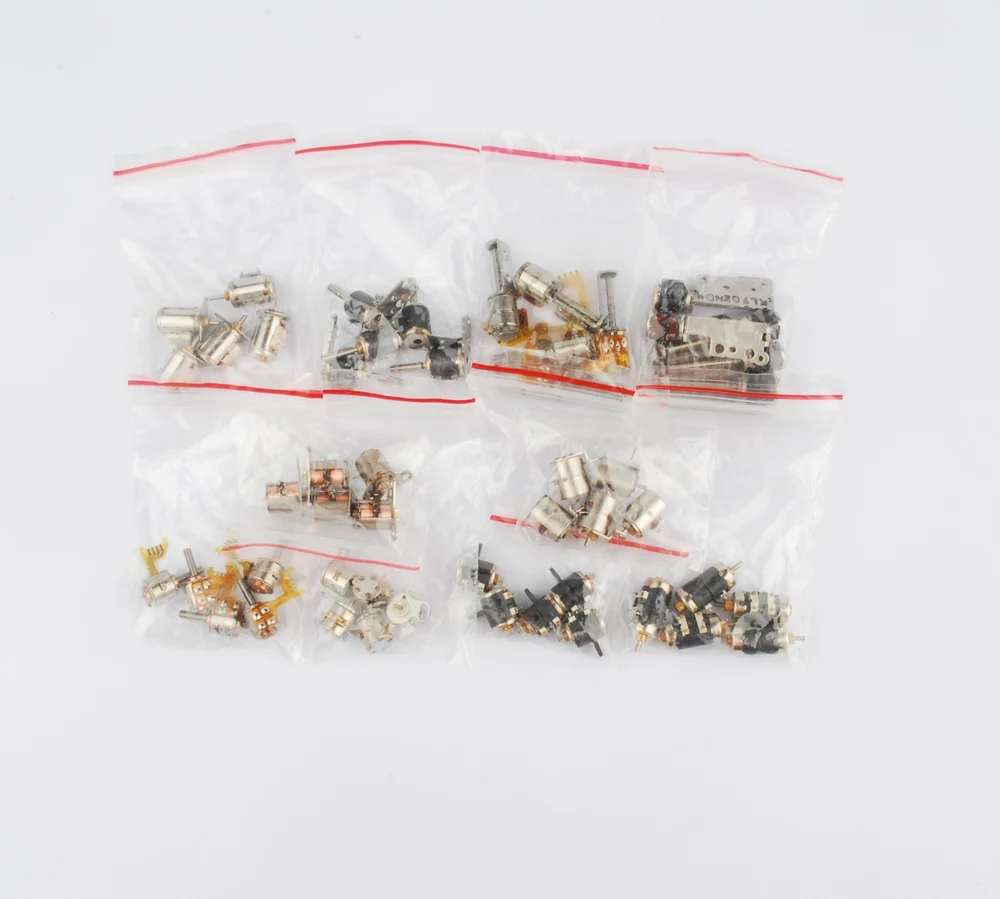 

NEW 5pcs each of 10 types 50pcs totally 4 Wire 2 Phase dc micro stepper motor Mini stepper motor Assorted box free shiping