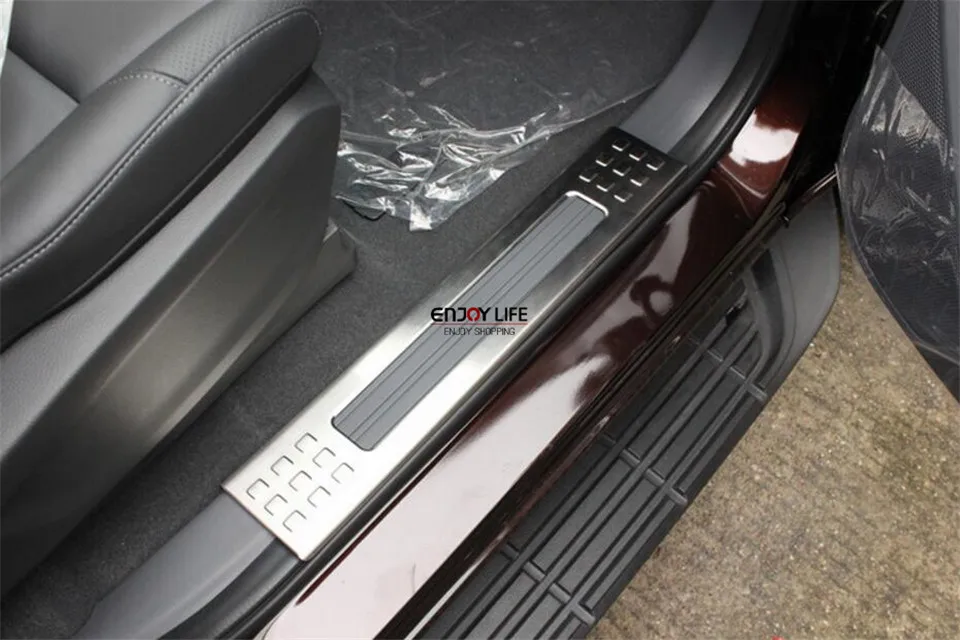 

6pcs Stainless Steel Car Interior Car Door Sill Scuff Plate Cover Trim For Ford Everest 2015 2016 4-Door SUV