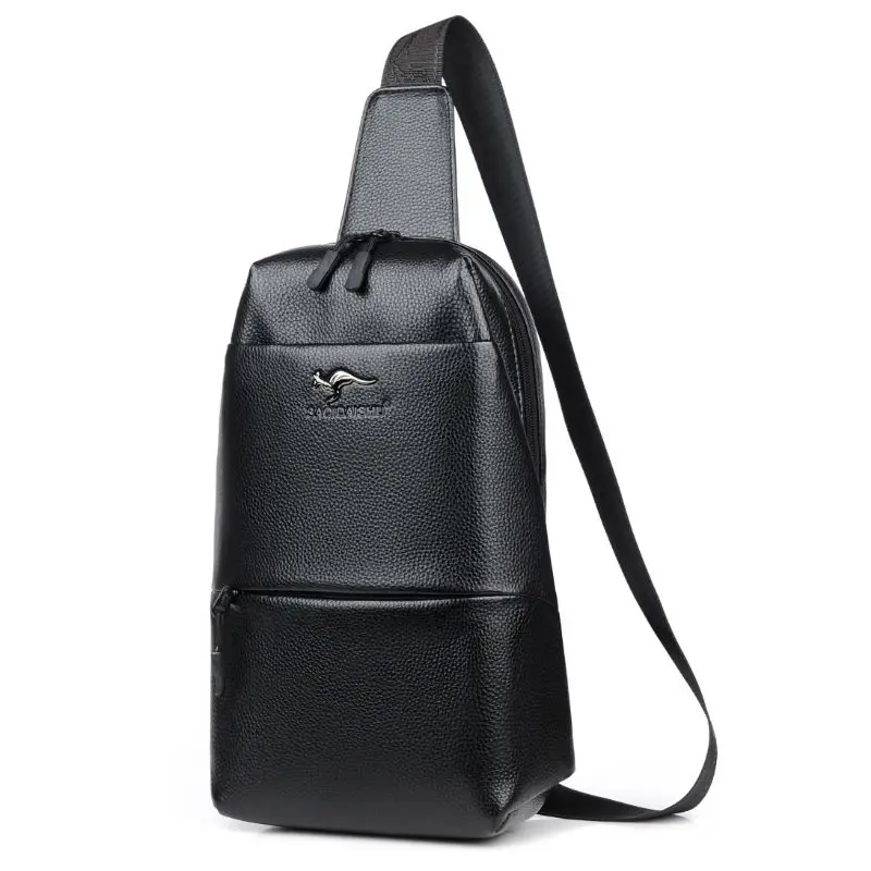 Brand Kangaroo PU Leather Men Messenger Bags Brand Travel Men One