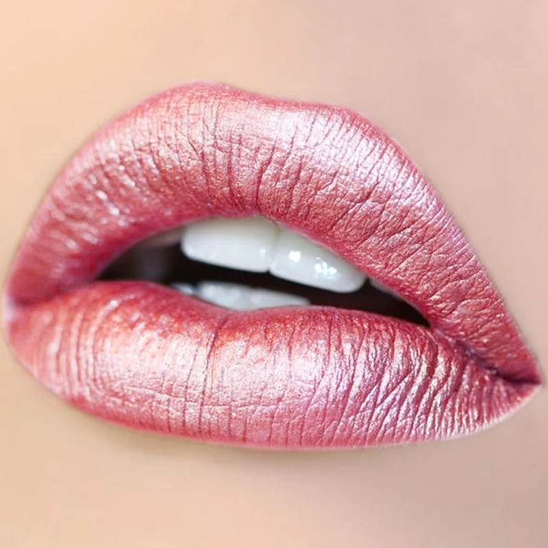 

Pudaier Lipgloss 24 Color Metal Lipstick Matte Lip Gloss Metallic Long Lasting Liquid Lipstick for Lips Makeup Tint Cosmetics