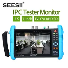 SEESII " сенсорный экран H.265 IP камера тест er 4K 1080P IPC камера CCTV TVI CVI AHD SDI CVBS HDMl PTZ контроль аналогового видео тест