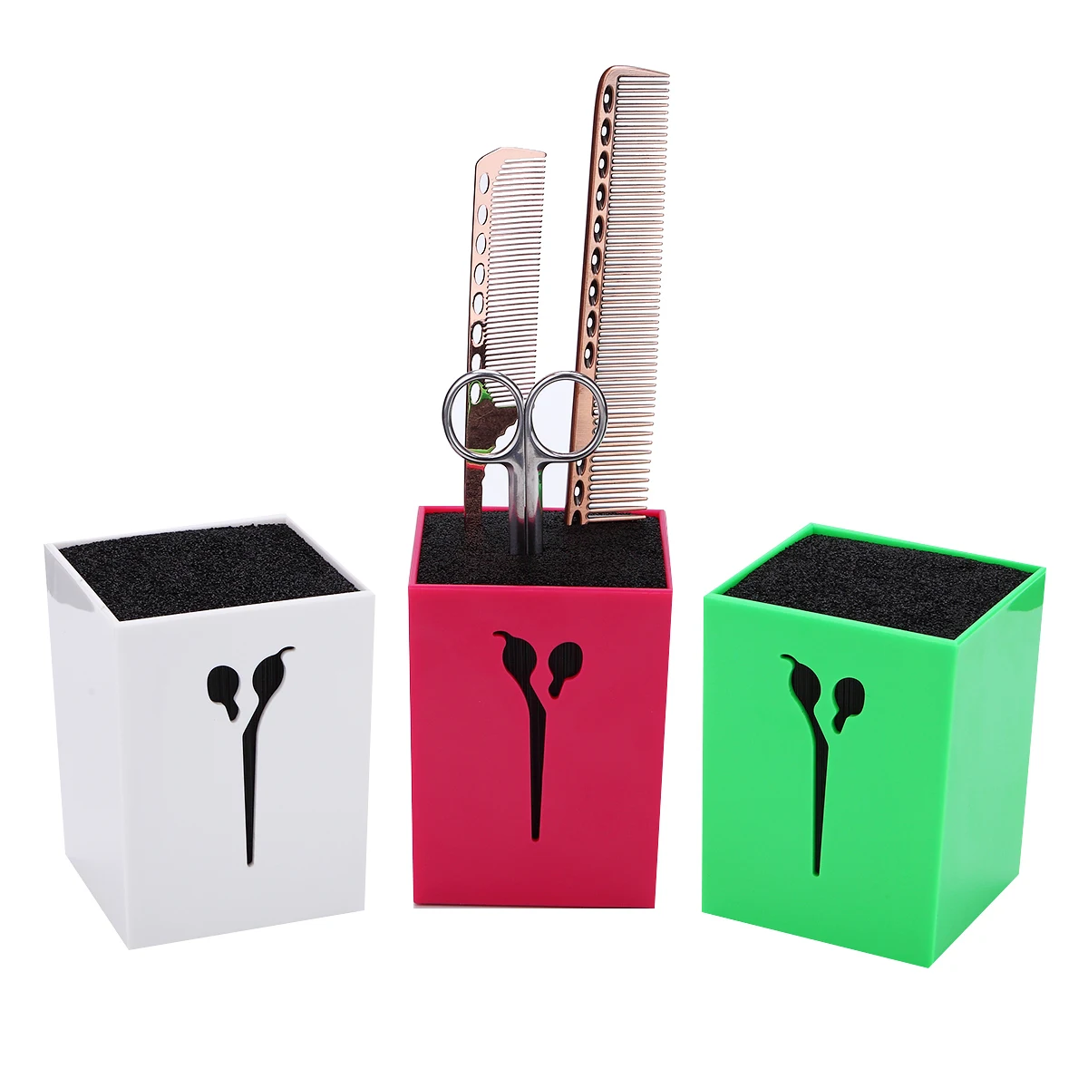 

1Pc Scissors Holder Random Colors Prevent Sliding Design for Combs Clips Scissors Storage Box Professional Barber Salon Case