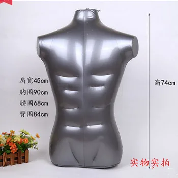 

Free Shipping!!New Fashionable Male Mannequin Inflatable Half Body Manikin For Show Clothes In Store