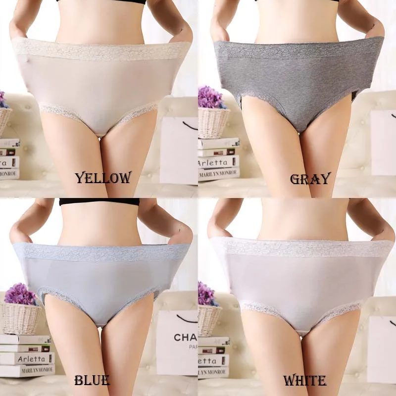 Women Panty Plus Size M L XL XXL XXXL XXXXL Brief For Women Underwear High Waist Panties Cotton Seamless Pant Intimates Female   (2)