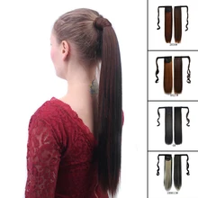 60 см натуральный длинный прямой зажим в хвосте накладной хвост для волос с заколками для волос синтетические волосы конский хвост для наращивания волос