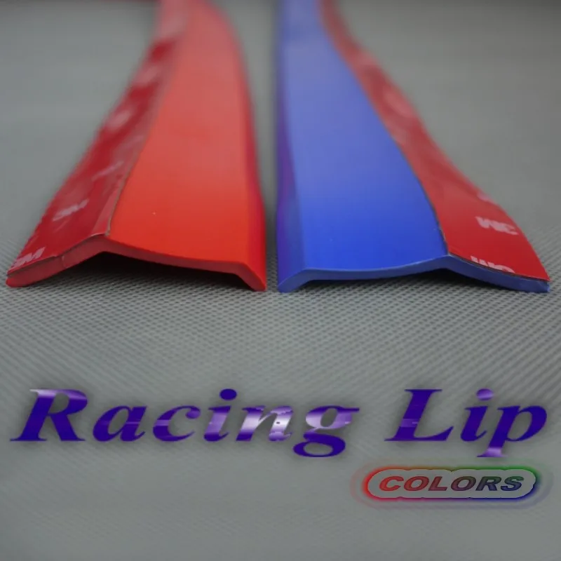 Colors Red  Blue Bumper Lip Deflector Lips For Car Front  All Sides Spoiler Lip Spliter Car Tuning View  Body Kit  Strip 2