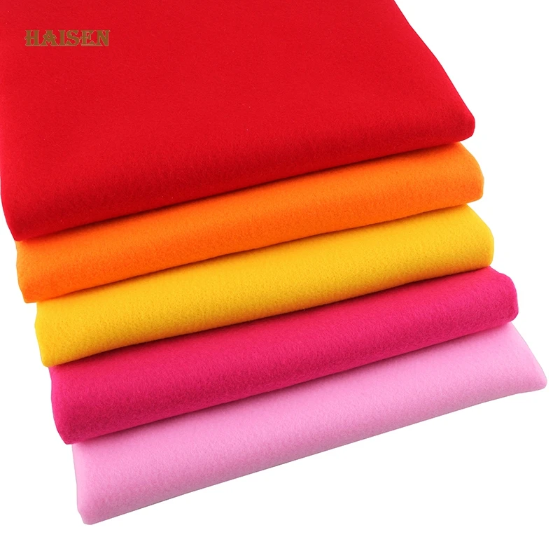 2mm Thickness Polyester Non Woven Felt Fabric Cloth For Sewing Dolls Crafts 45x90cm