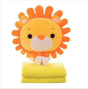 WYZHY Creative new lion doll fox hug pillow cat doll air conditioning blanket Pillow 45cm blanket 110*160cm WYZHY Creative new lion doll fox hug pillow cat doll air conditioning blanket Pillow 45cm blanket 110*160cm