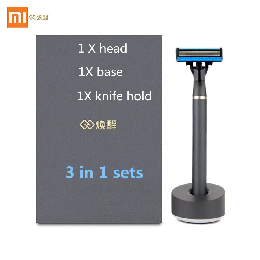 Оригинальная бритва для мужчин и женщин xiaomi mijia набор из 3 в 1 сменный зажим умного