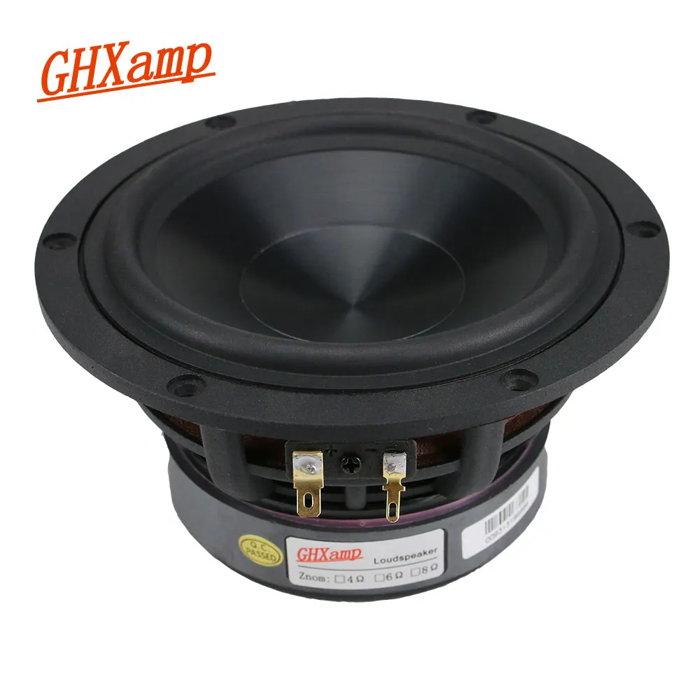 Низкочастотный динамик GHXAMP диагональю 5 25 дюйма 60 Вт HiFi алюминиевый керамический