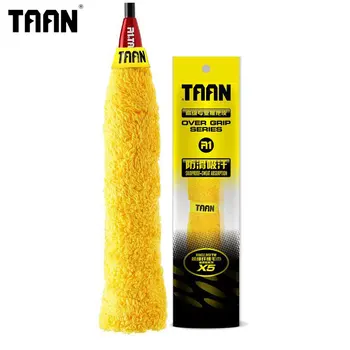 

Original TAAN Brand Tennis Overgrip Tape Towel Glue Badminton Rackets Grips Sweatband Soft Sweat Absorption Over Grip X5