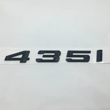 Черный ABS 420i 428i 430i 435i 440i эмблемы значки наклейки с буквами для BMW 4 серии головной производитель F32 F33 F36 эмблема - Название цвета: 435i