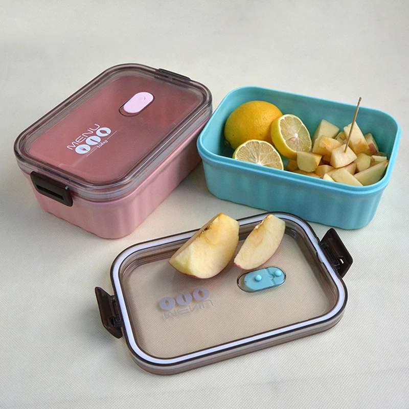 1080ml Simple Lunch Box For Kids Japanese Bento Boxes meal prep plastic