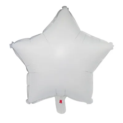 18 дюймов звезда форма алюминиевые шары надувные из фольги для дня рождения украшения гелиевый воздушный шар Globos Свадебные украшения - Цвет: Белый