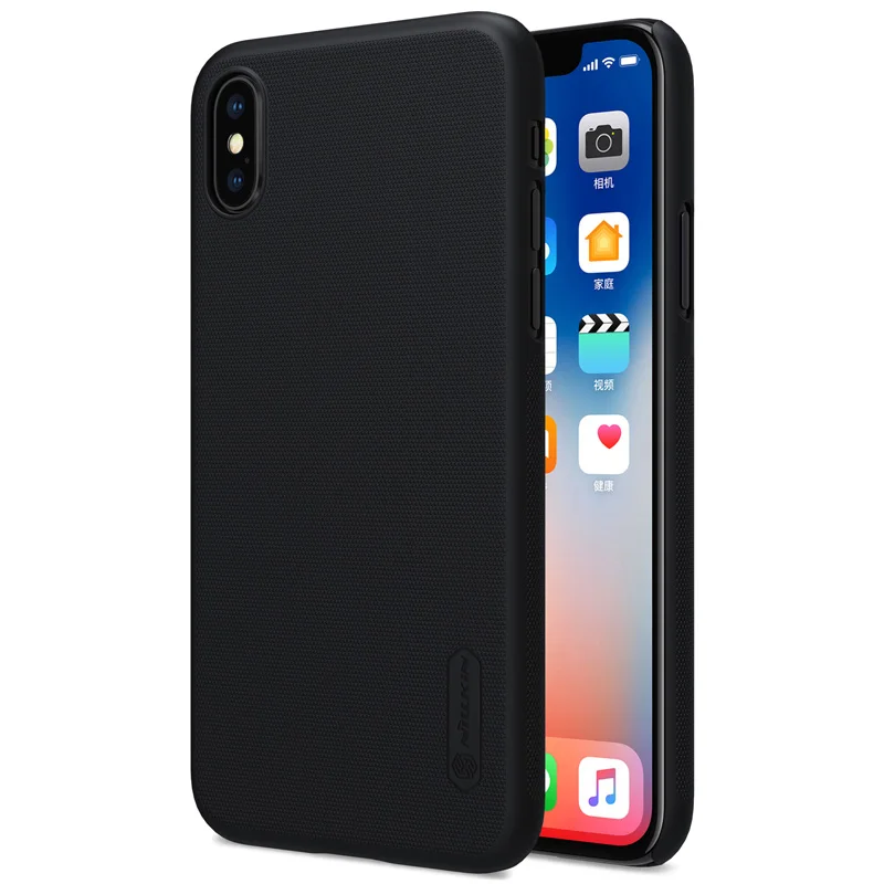 Cho iPhone XS Max Trường Hợp Nillkin Siêu Frosted Shield cho iPhone XR Điện Thoại Trường Hợp Bìa Cứng Trở Lại cho iPhone XS max XR X Nilkin Capa silicone case Cases For iPhone