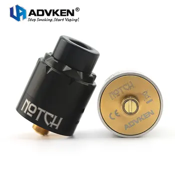 

Original Advken Notch RDA 24mm Diameter with Dual Posts Design for Dual Coils Building & S Airflow-in-out System RDA Ecig Tank